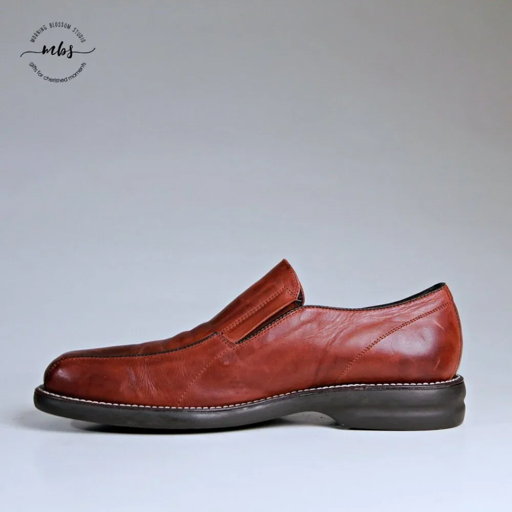 Rush By Gordon Rush Leather Loafers Brown Men‎ 12